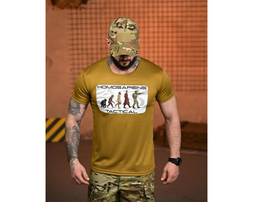 Тактична футболка SELION Tactical coyot РН2538