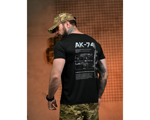 Тактична футболка SELION АК-74 black РН2540