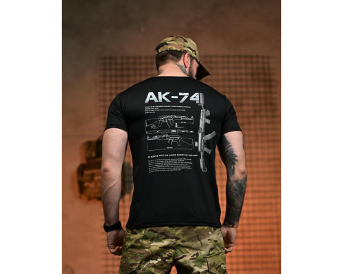 Тактична футболка SELION АК-74 black РН2540