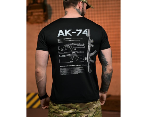 Тактична футболка SELION АК-74 black РН2540