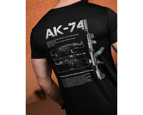 Тактична футболка SELION АК-74 black РН2540