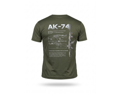 Тактична футболка SELION АК-74 олива РН2541