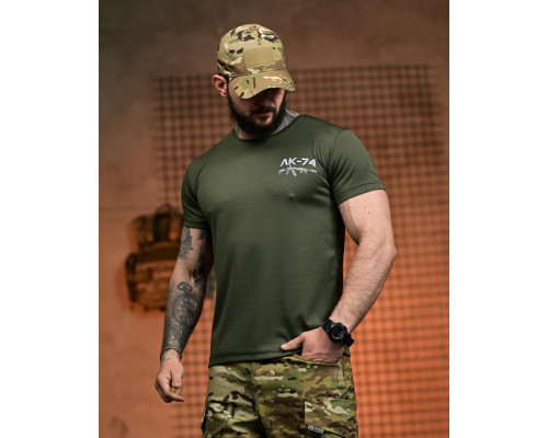 Тактична футболка SELION АК-74 олива РН2541