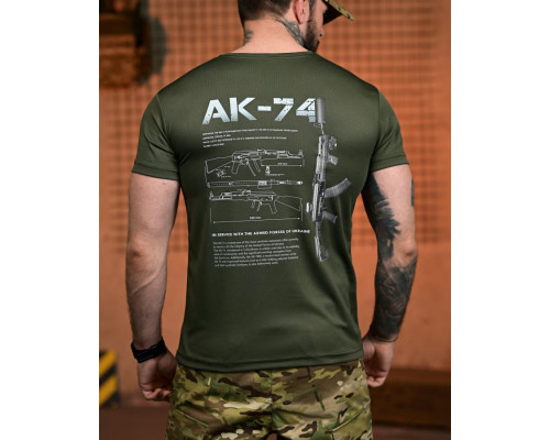 Тактична футболка SELION АК-74 олива РН2541