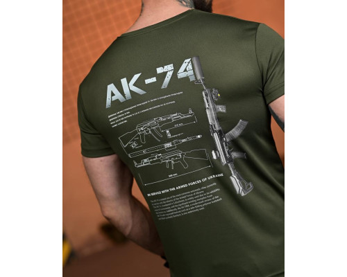 Тактична футболка SELION АК-74 олива РН2541
