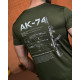 Тактична футболка SELION АК-74 олива РН2541