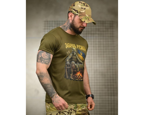 Тактична футболка BORN OF WAR забарань русака олива РН2547