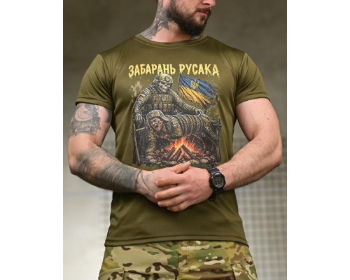 Тактична футболка BORN OF WAR забарань русака олива РН2547