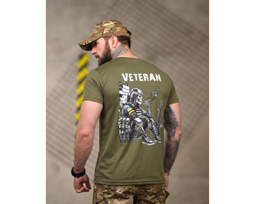 Тактична футболка SELION Veteran oliva ДЛ7221
