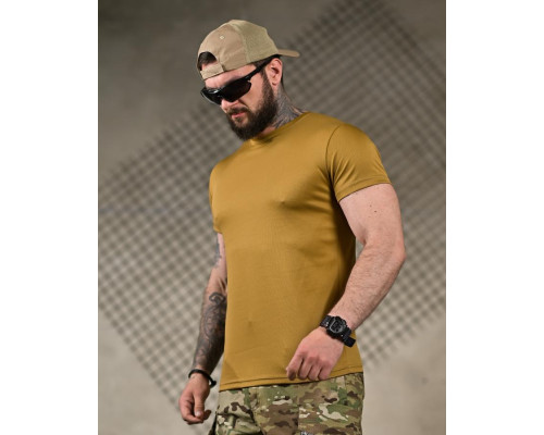Тактична футболка SELION Gun coyot РГ6158