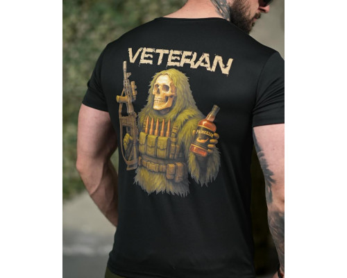 Тактична футболка SELION Veteran black ТР6929