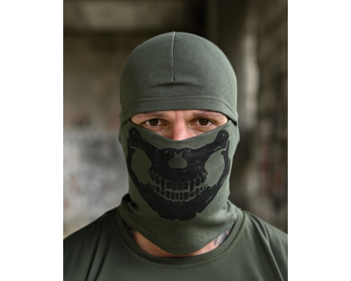 Балаклава Skull олива ТР6936