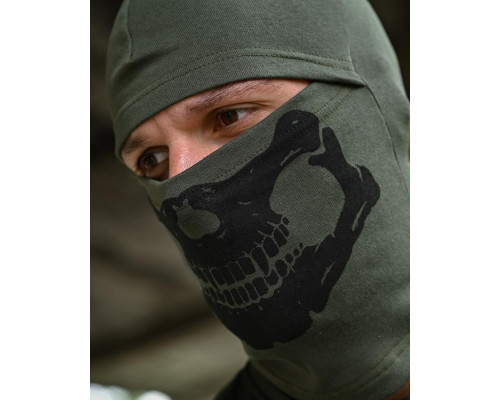 Балаклава Skull олива ТР6936