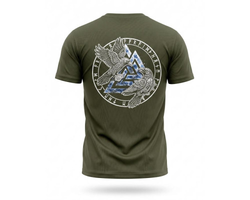 Tactical t-shirt SELION runes oliva TR6948
