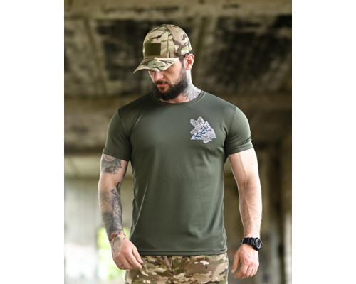 Tactical t-shirt SELION runes oliva TR6948