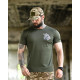 Tactical t-shirt SELION runes oliva TR6948