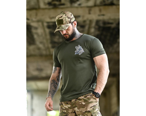 Tactical t-shirt SELION runes oliva TR6948