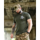 Tactical t-shirt SELION runes oliva TR6948