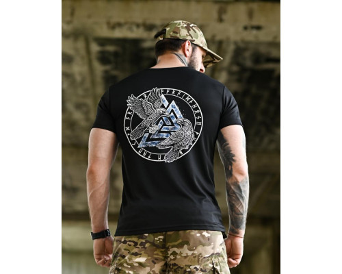 Тактична футболка SELION руни black ТР6949