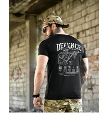 Тактична футболка BORN OF WAR Defense black ВТ4631