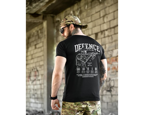 Тактична футболка BORN OF WAR Defense black ВТ4631