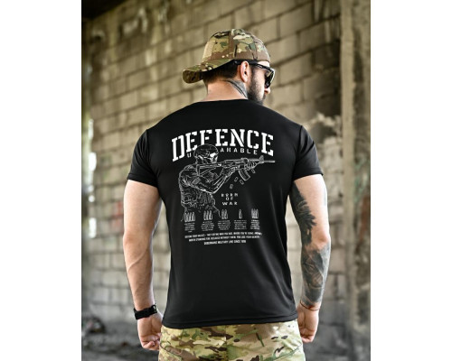 Тактична футболка BORN OF WAR Defense black ВТ4631