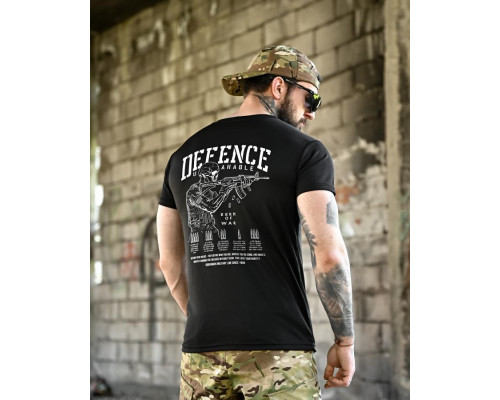 Тактична футболка BORN OF WAR Defense black ВТ4631