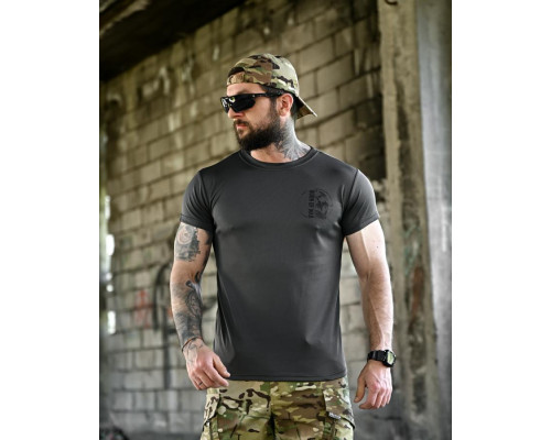 Футболка BORN OF WAR welcome to Ukraine grey ВТ4636