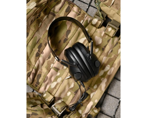 Активні тактичні навушники Tactical 6S black ВТ4666