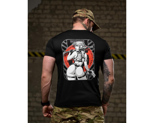 Тактична футболка SELION Warning black ВТ4682