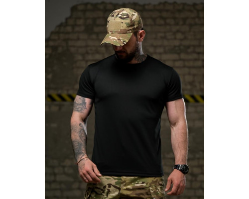 Тактична футболка SELION Warning black ВТ4682