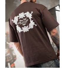 Футболка oversize NYC бордо ТР6871