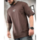 Футболка oversize NYC бордо ТР6871