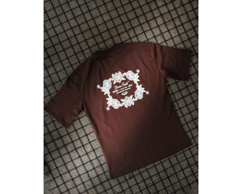 Футболка oversize NYC бордо ТР6871