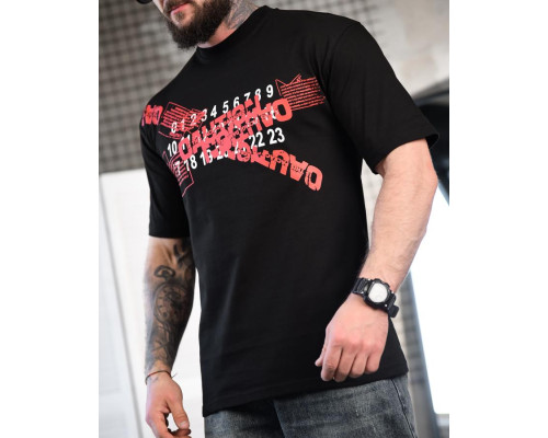 Футболка oversize maison margiela N.6 black ТР6883
