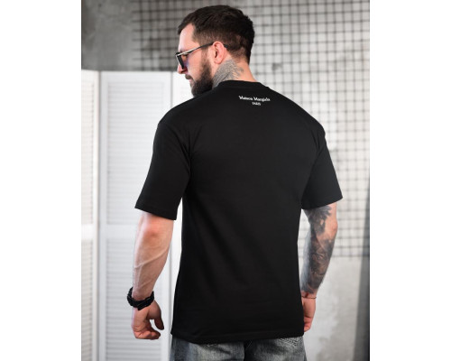 Футболка oversize maison margiela N.6 black ТР6883