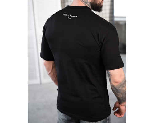Футболка oversize maison margiela N.6 black ТР6883