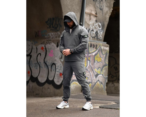 Спортивний костюм анорак Si KLAN grey ВТ4663
