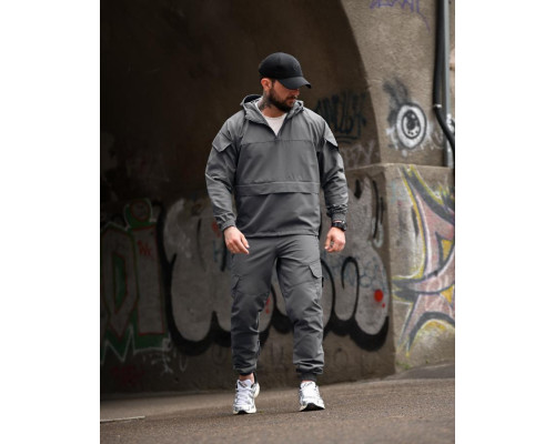 Спортивний костюм анорак Si KLAN grey ВТ4663