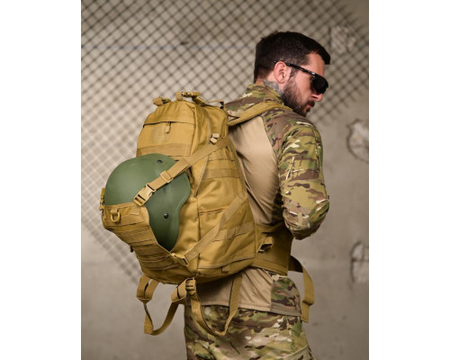 РЮКЗАК З ТРИМАЧЕМ ДЛЯ ШЛЕМУ BADGER OUTDOOR GUNNY 45Л РН3122