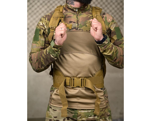 РЮКЗАК З ТРИМАЧЕМ ДЛЯ ШЛЕМУ BADGER OUTDOOR GUNNY 45Л РН3122