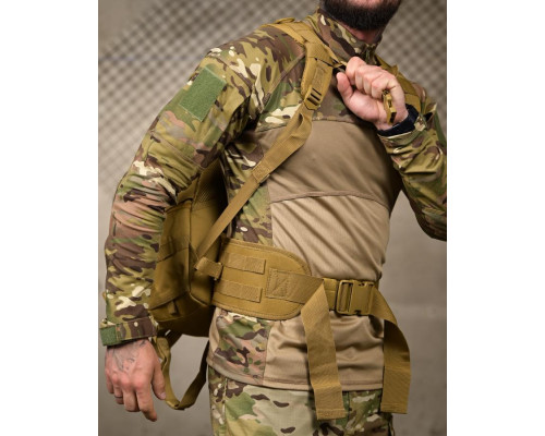 РЮКЗАК З ТРИМАЧЕМ ДЛЯ ШЛЕМУ BADGER OUTDOOR GUNNY 45Л РН3122