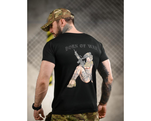 Тактична футболка BORN OF WAR woman black ВТ4712