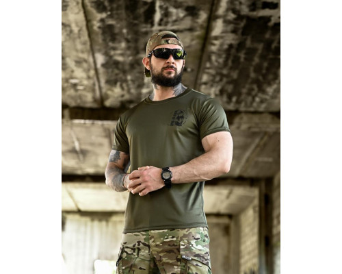 Тактична футболка BORN OF WAR   Defense oliva ВТ4628