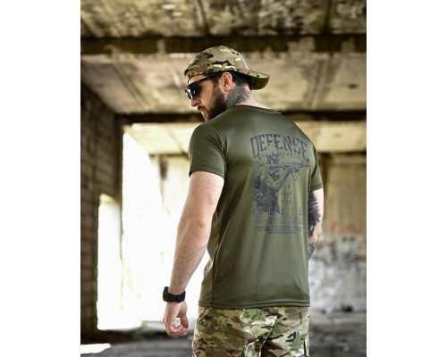 Тактична футболка BORN OF WAR   Defense oliva ВТ4628
