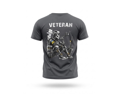 Тактична футболка SELION Veteran серая ДЛ7221