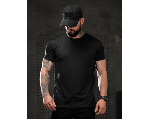 Тактична футболка SELION Never sleep black ВТ4673