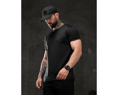 Тактична футболка SELION Never sleep black ВТ4673