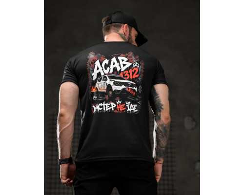 Тактична футболка SELION ACAB black ВТ4674
