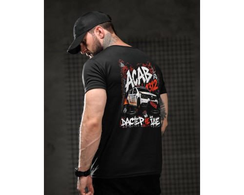 Тактична футболка SELION ACAB black ВТ4674